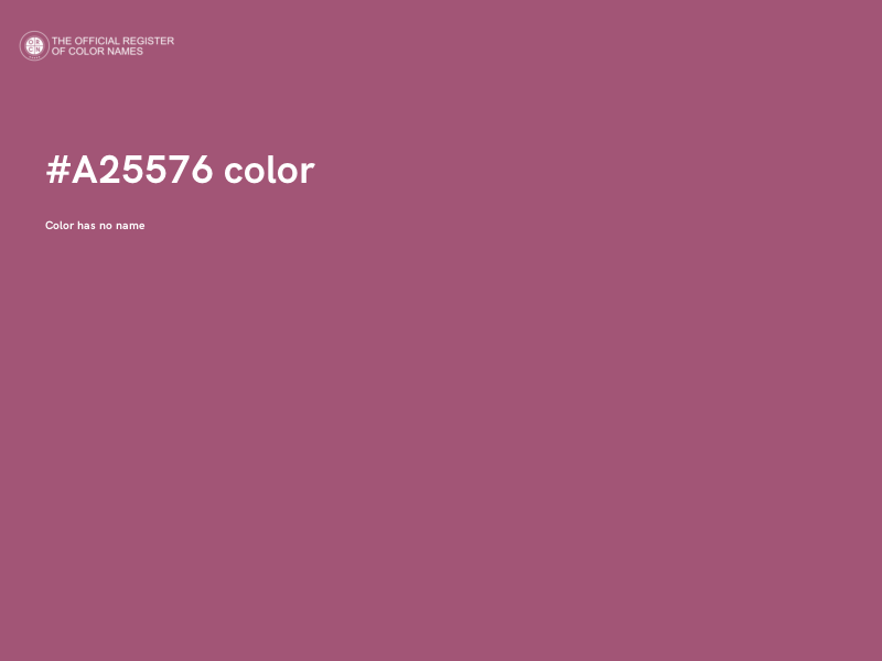 #A25576 color image