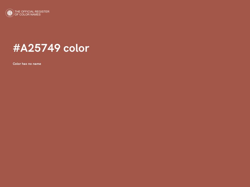 #A25749 color image