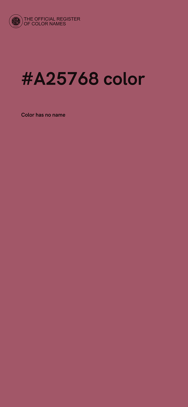 #A25768 color image