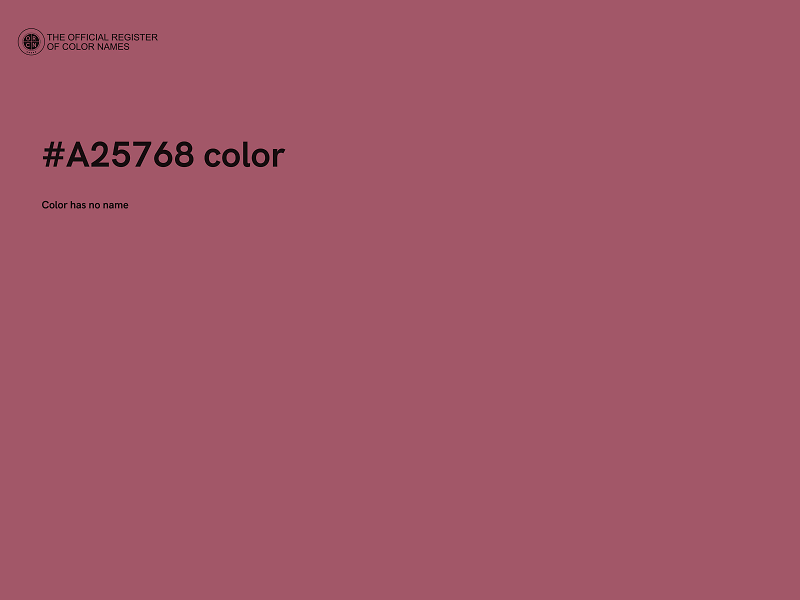 #A25768 color image
