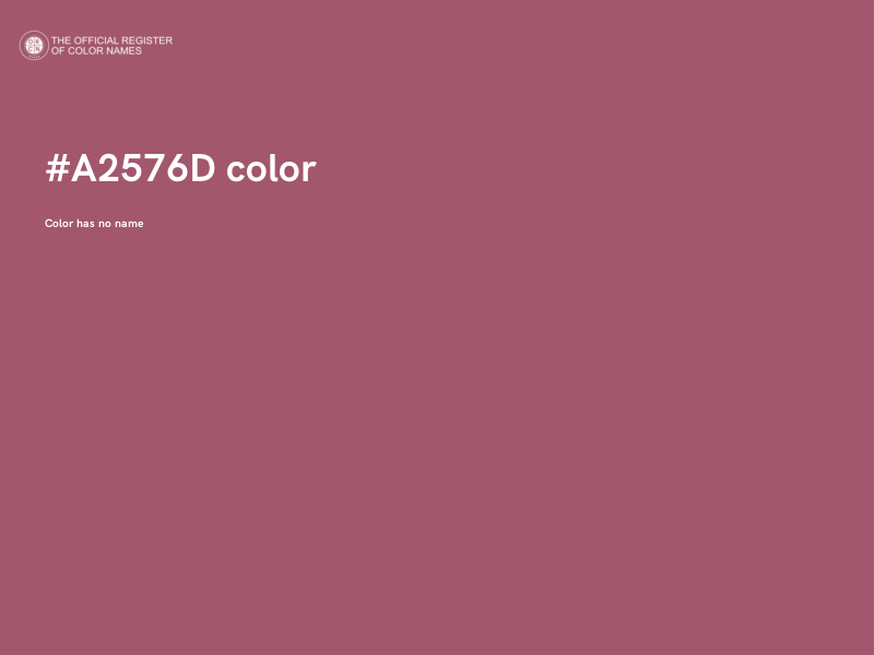 #A2576D color image