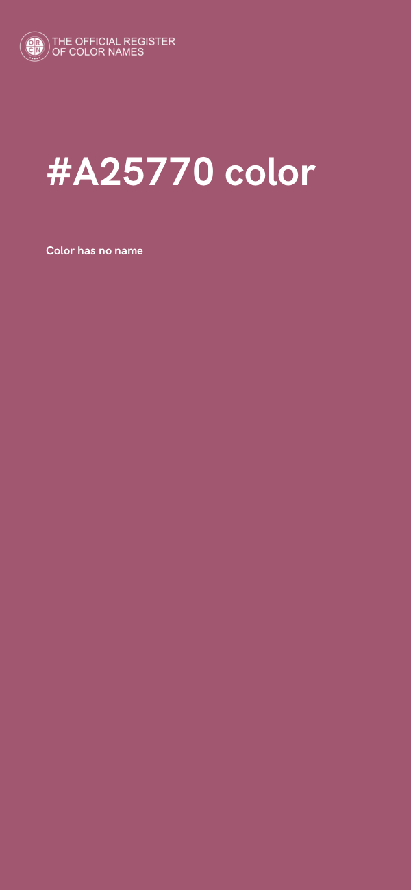 #A25770 color image