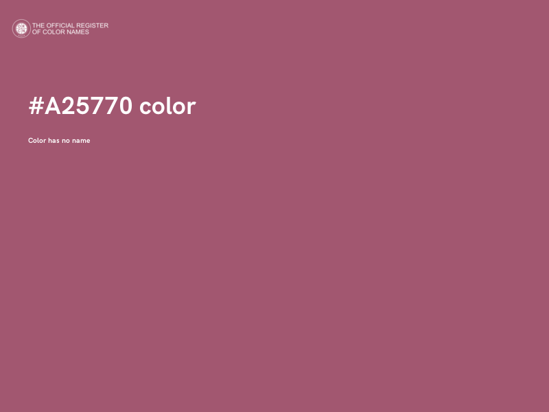 #A25770 color image