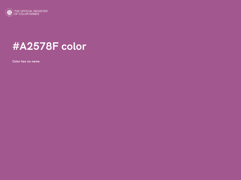 #A2578F color image