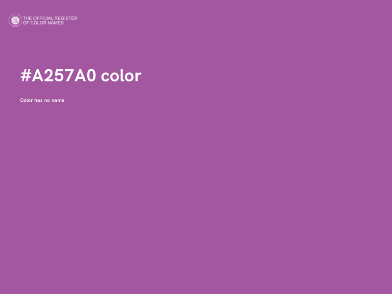 #A257A0 color image
