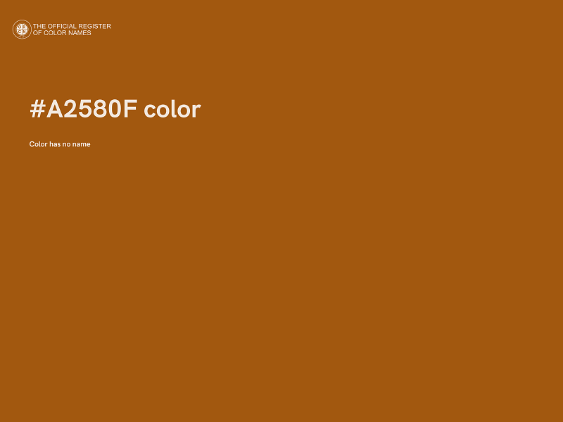 #A2580F color image