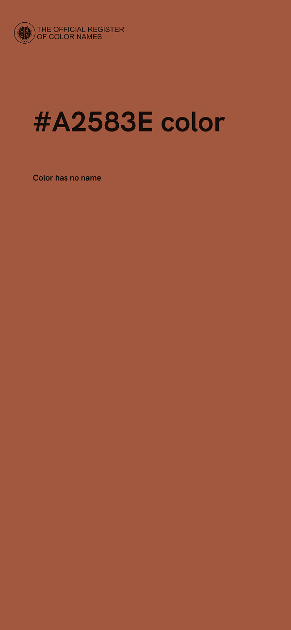 #A2583E color image