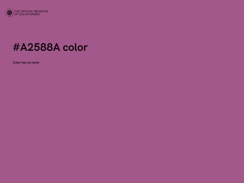 #A2588A color image