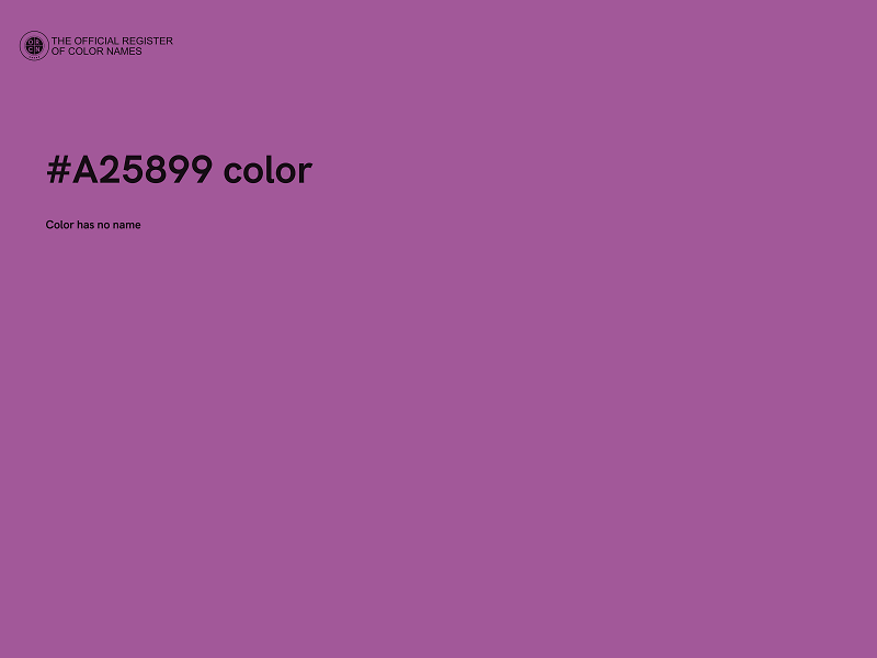 #A25899 color image