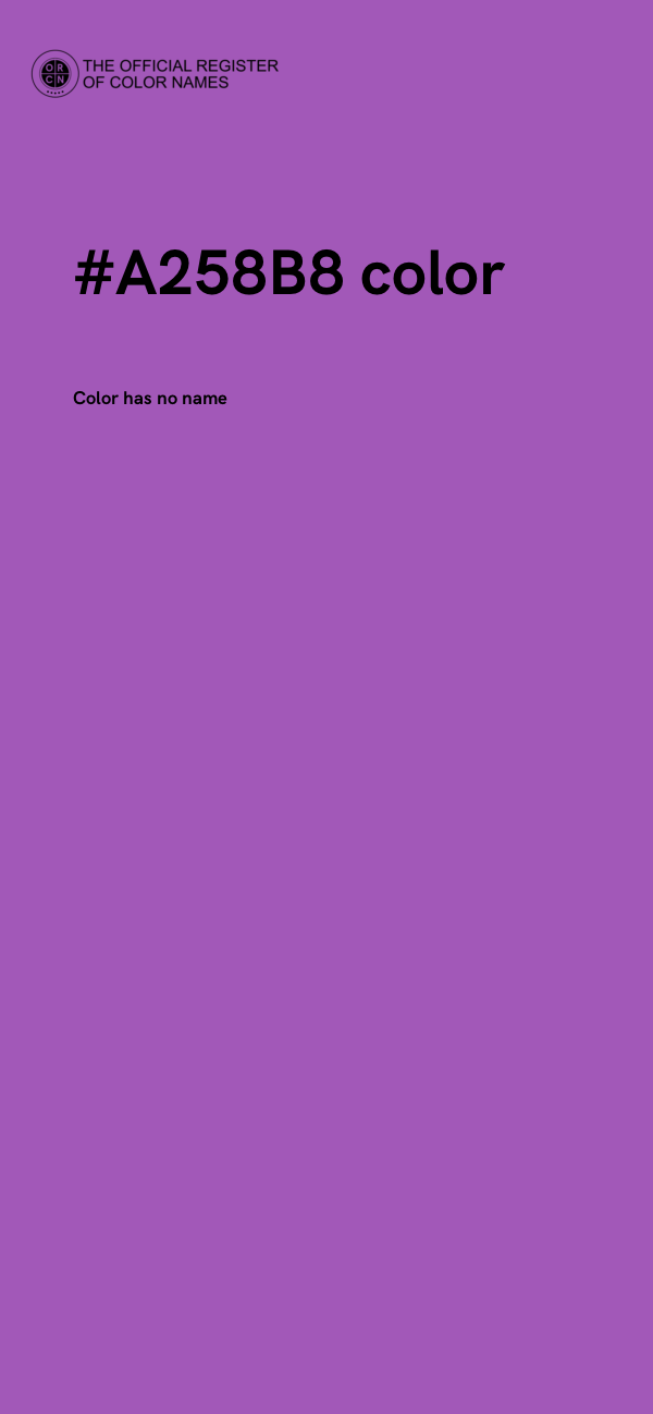 #A258B8 color image