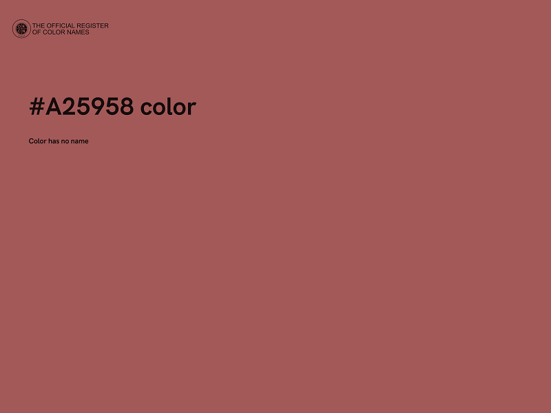 #A25958 color image