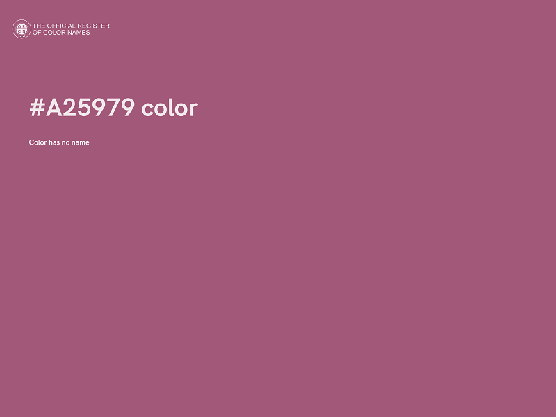 #A25979 color image