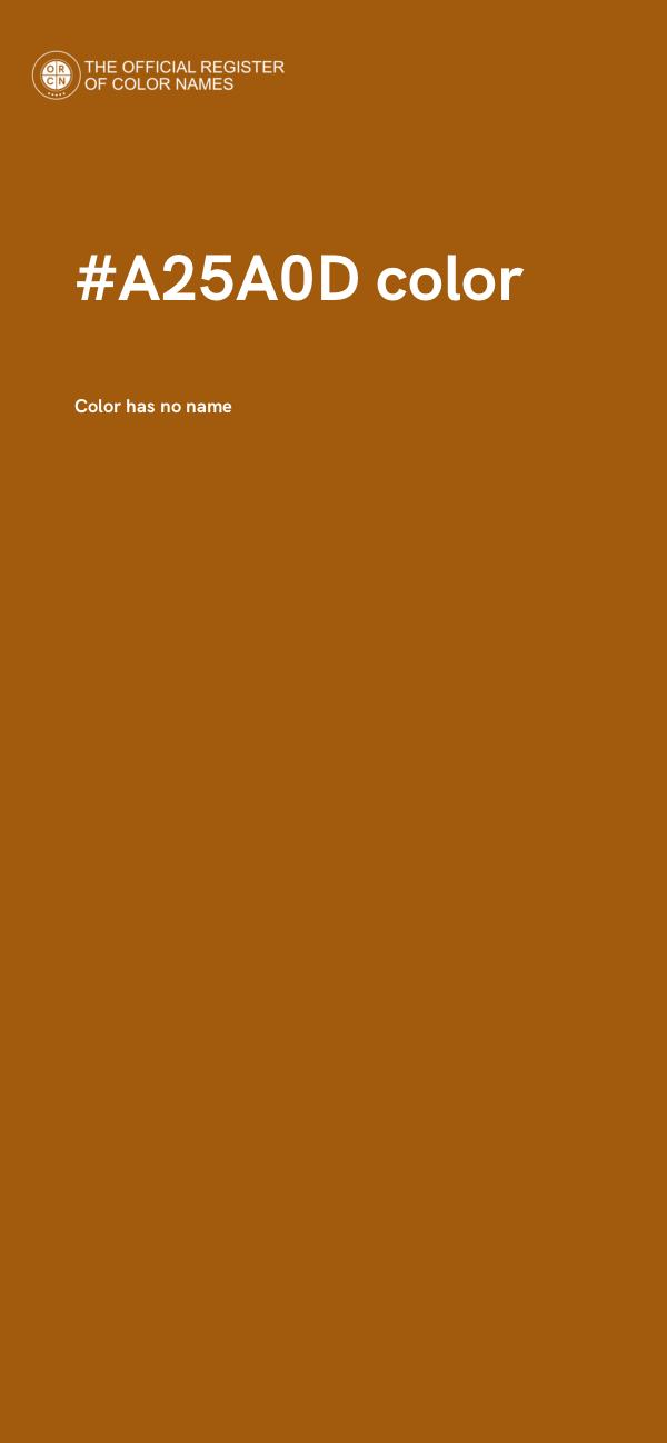 #A25A0D color image