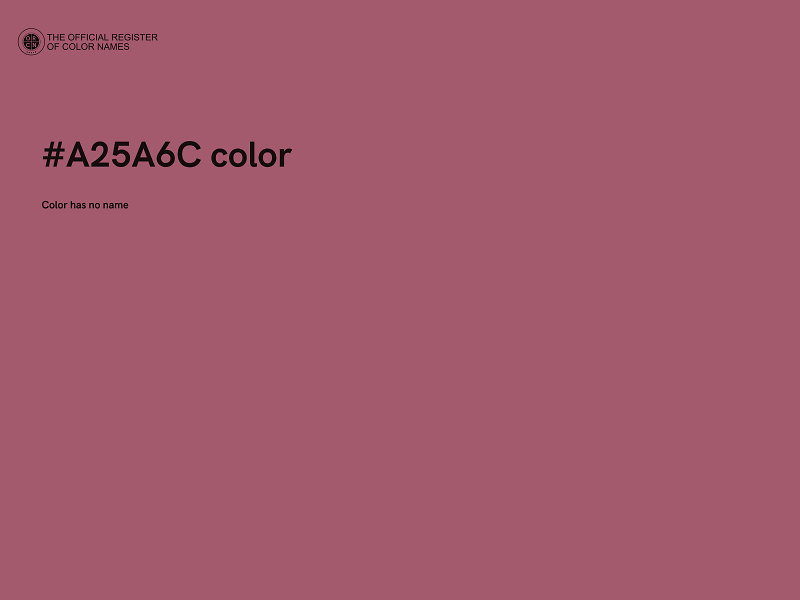 #A25A6C color image