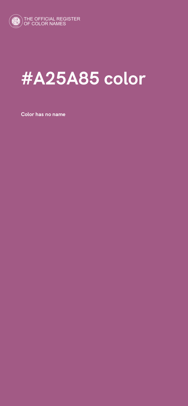 #A25A85 color image