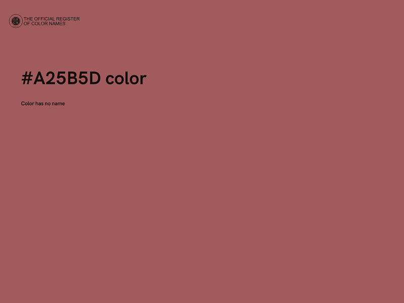 #A25B5D color image