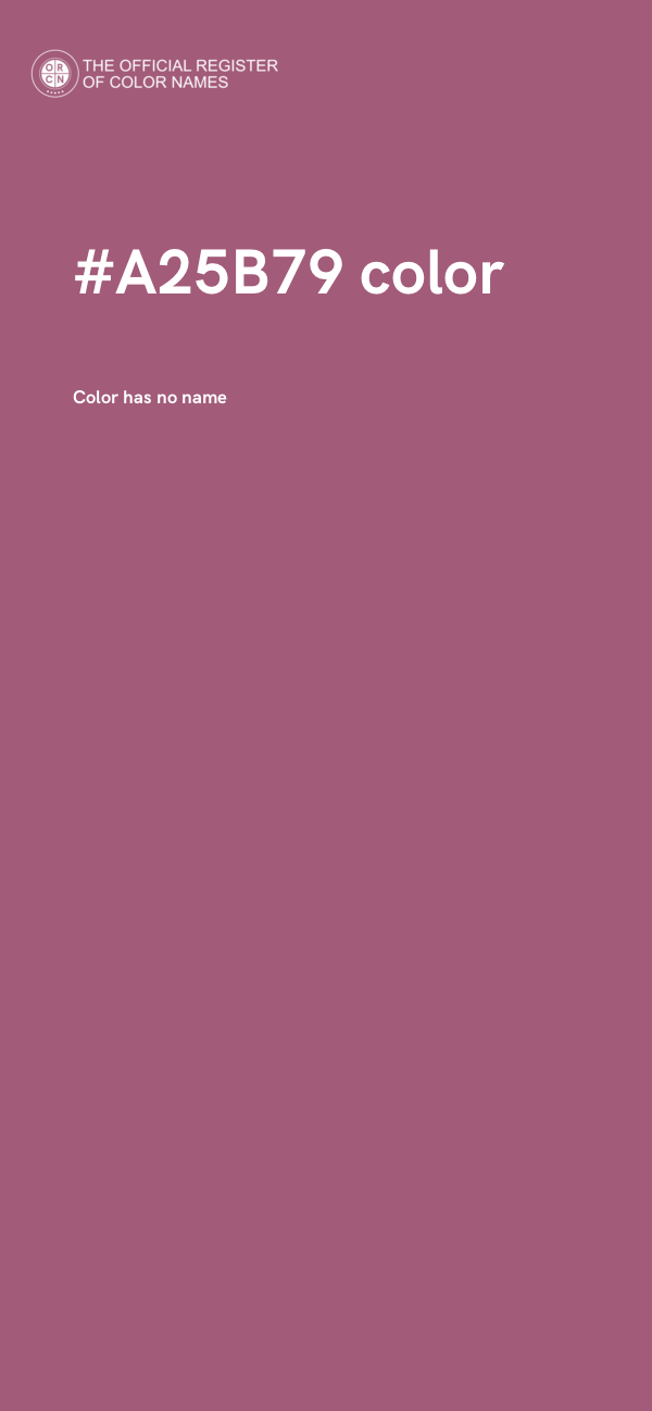 #A25B79 color image