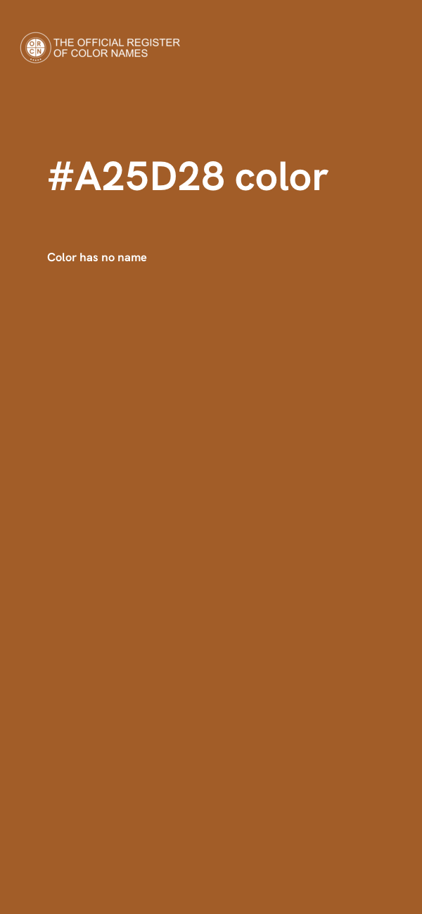 #A25D28 color image