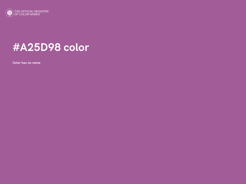 #A25D98 color image