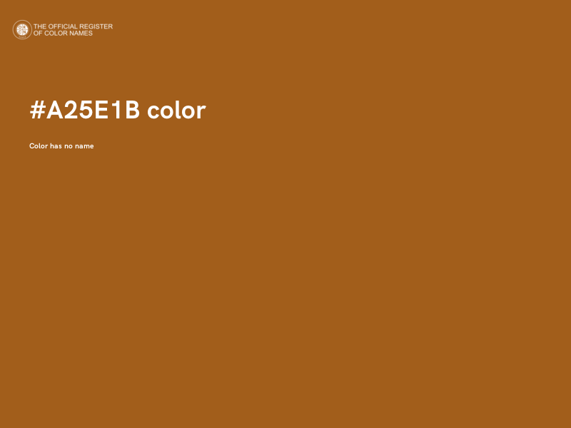#A25E1B color image