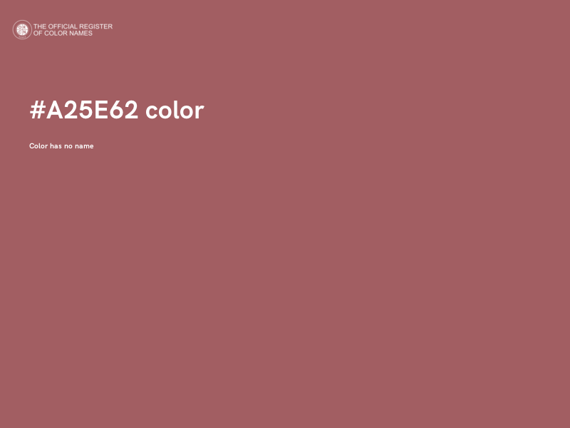 #A25E62 color image