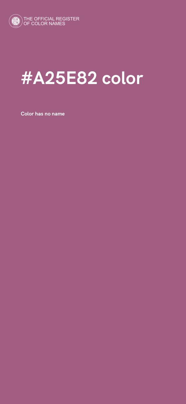 #A25E82 color image