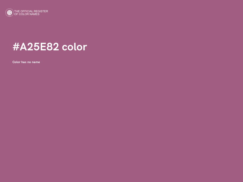#A25E82 color image