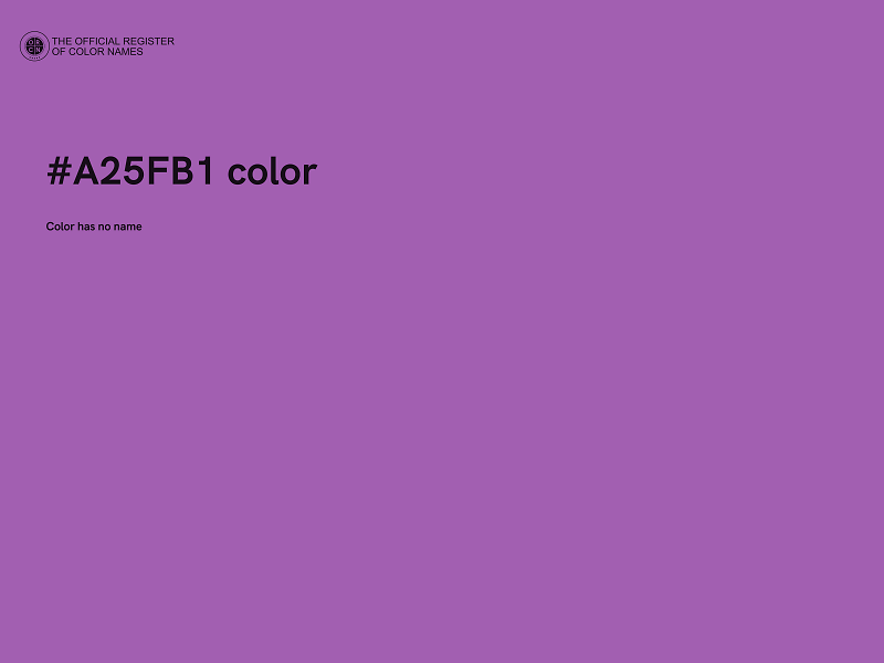 #A25FB1 color image