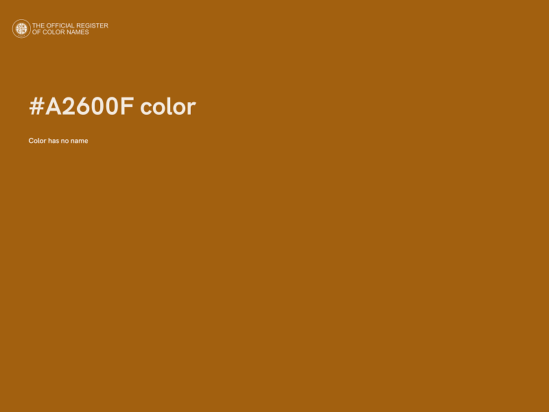 #A2600F color image