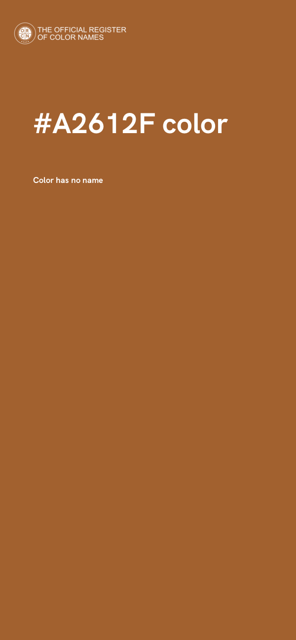 #A2612F color image