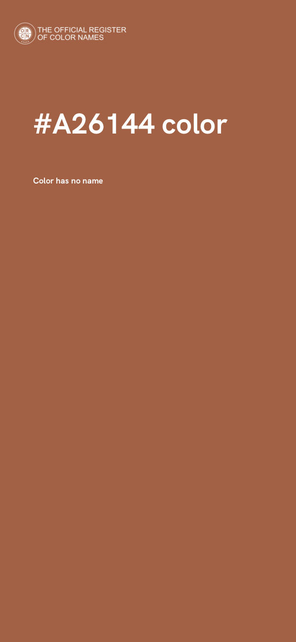 #A26144 color image