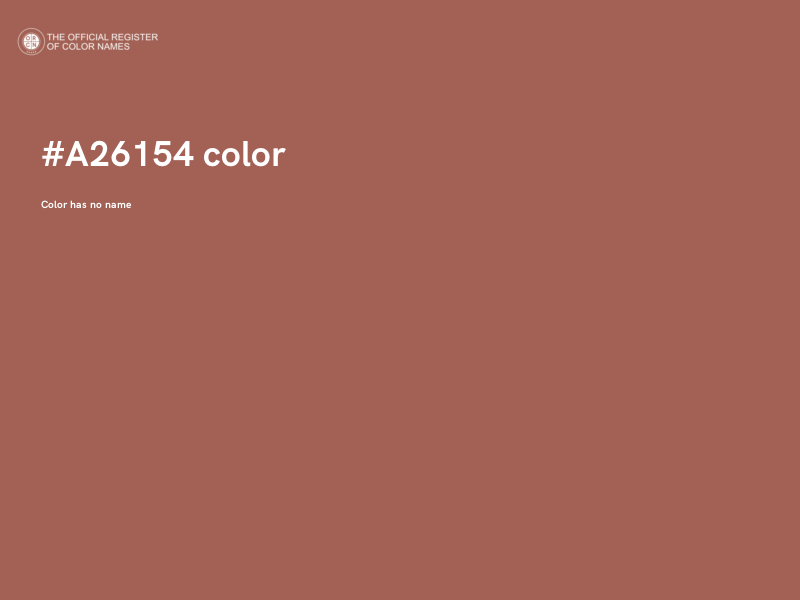 #A26154 color image