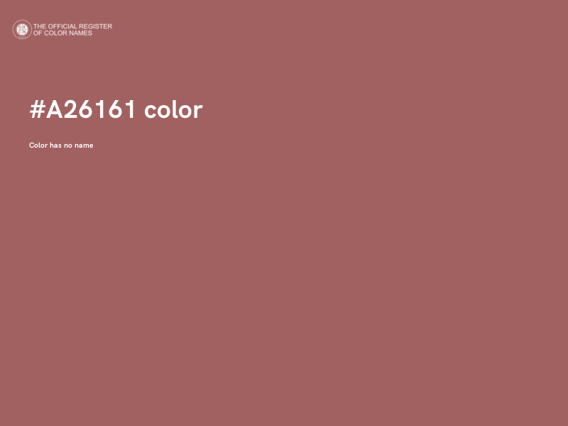 #A26161 color image