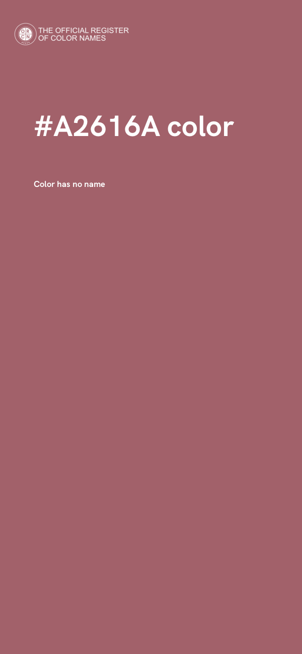 #A2616A color image