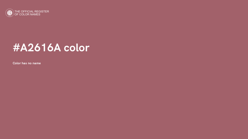 #A2616A color image