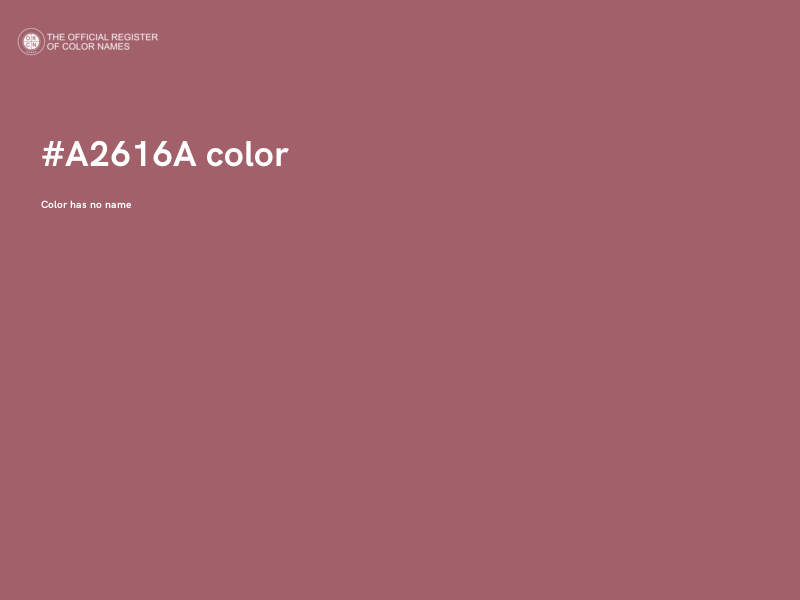 #A2616A color image