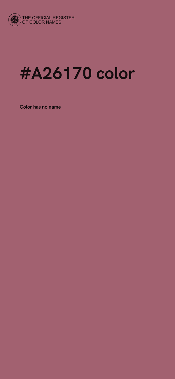 #A26170 color image