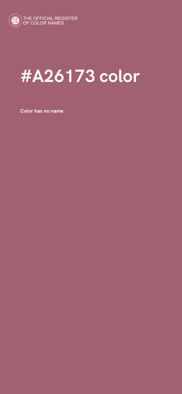 #A26173 color image