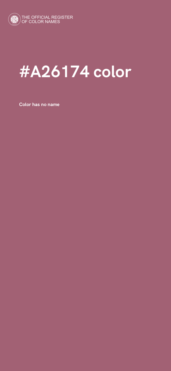 #A26174 color image