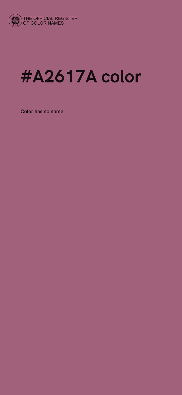 #A2617A color image