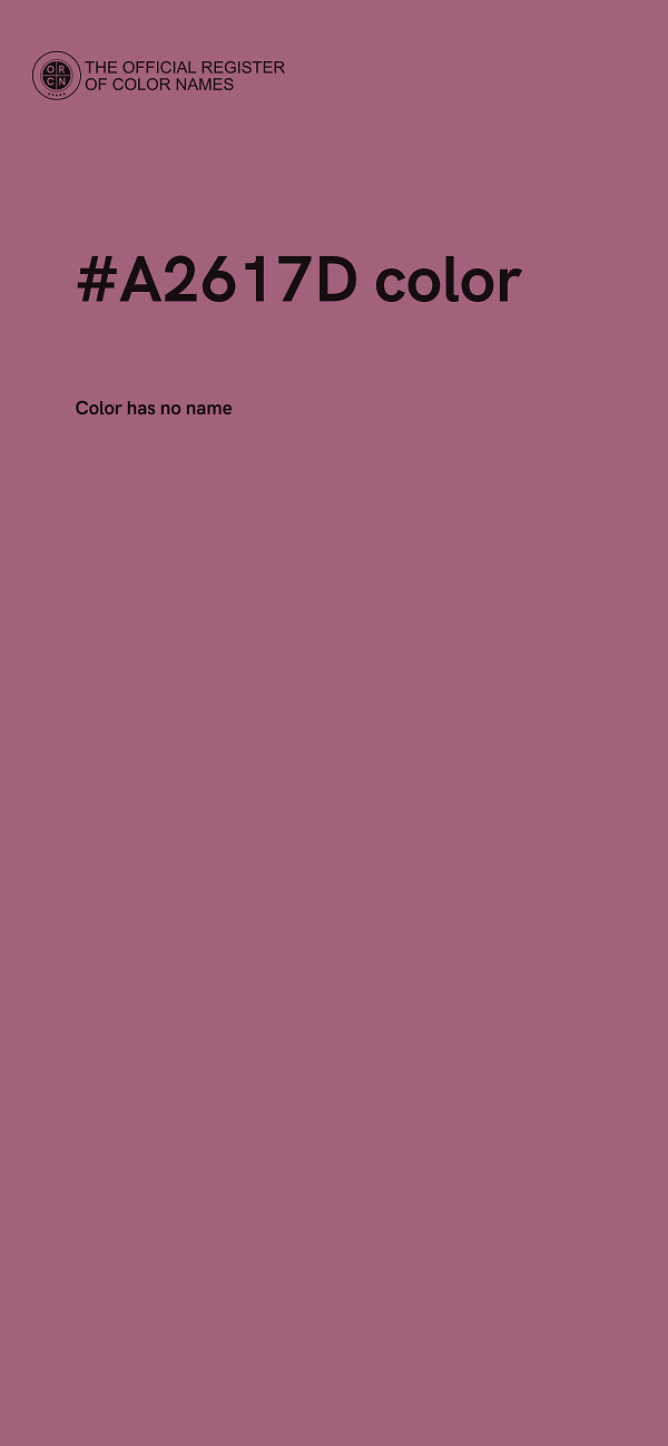#A2617D color image