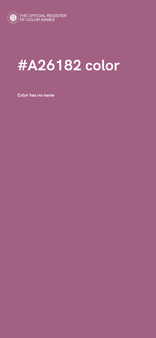#A26182 color image