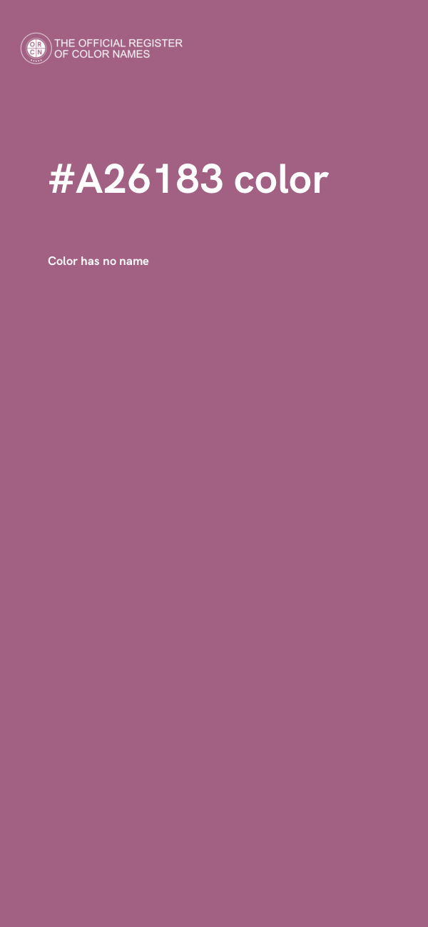 #A26183 color image