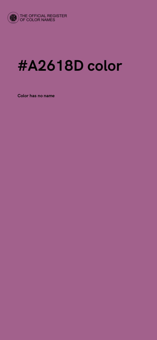 #A2618D color image