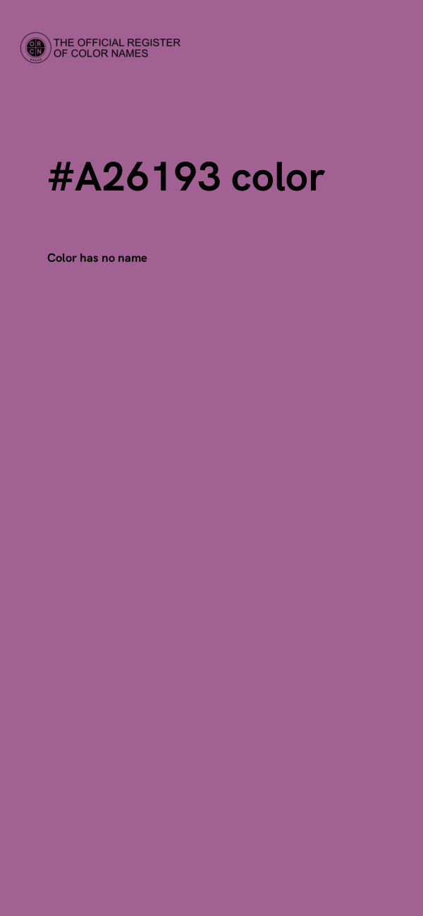 #A26193 color image