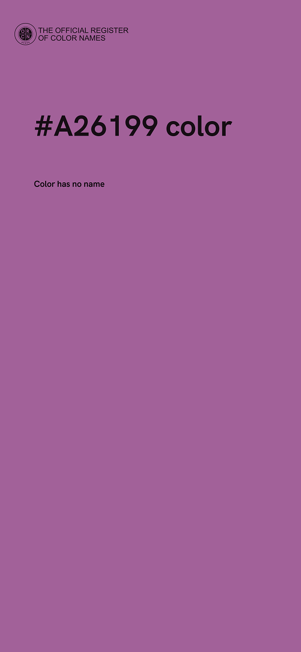 #A26199 color image
