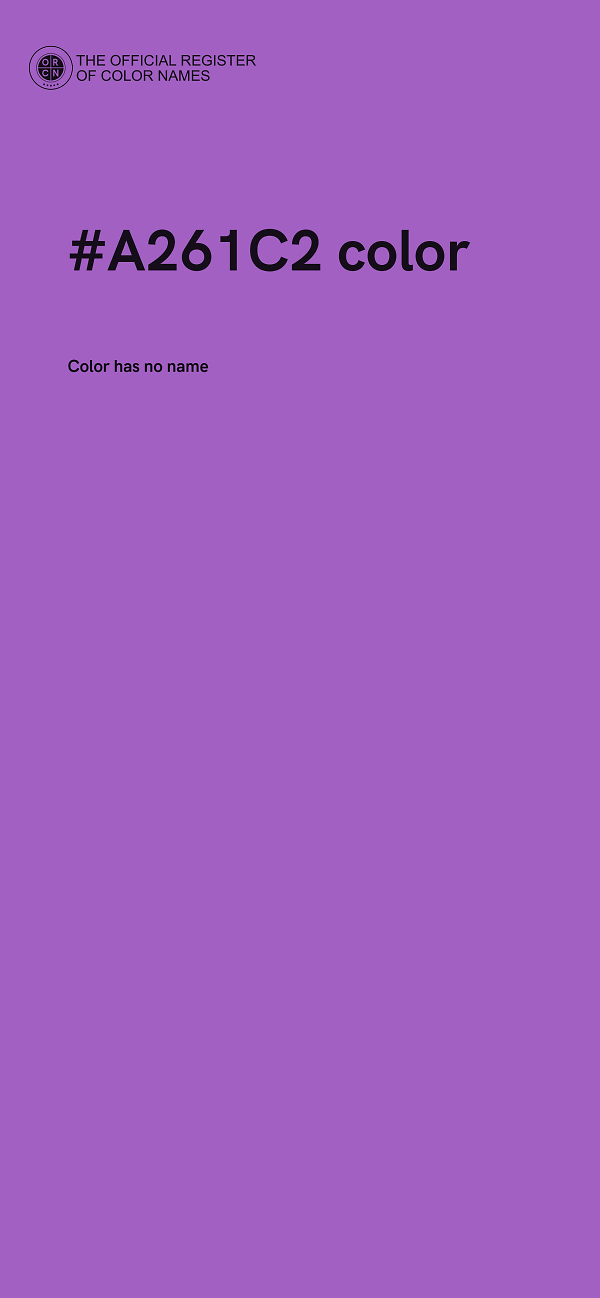 #A261C2 color image