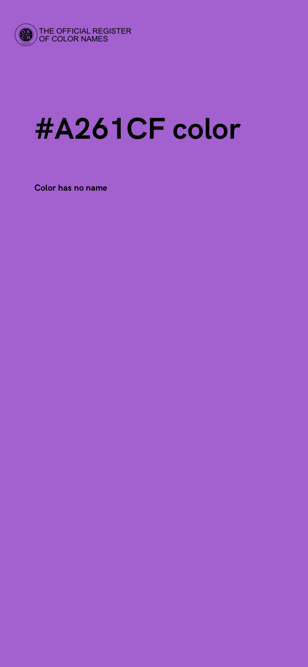 #A261CF color image