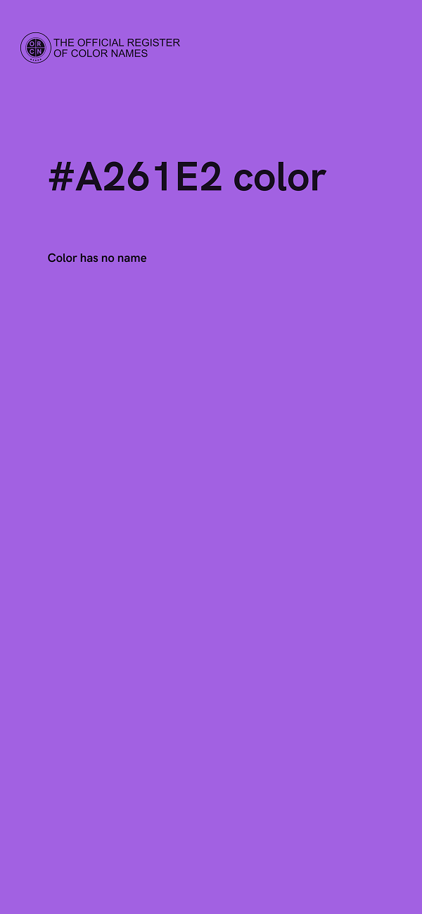#A261E2 color image
