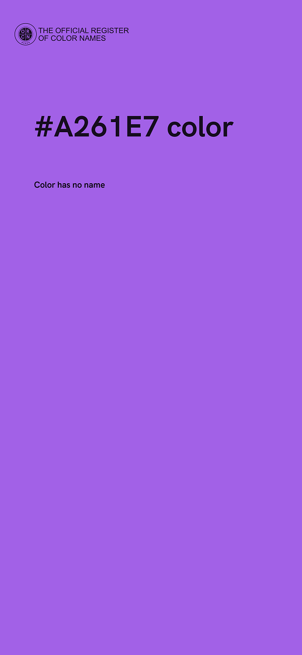 #A261E7 color image